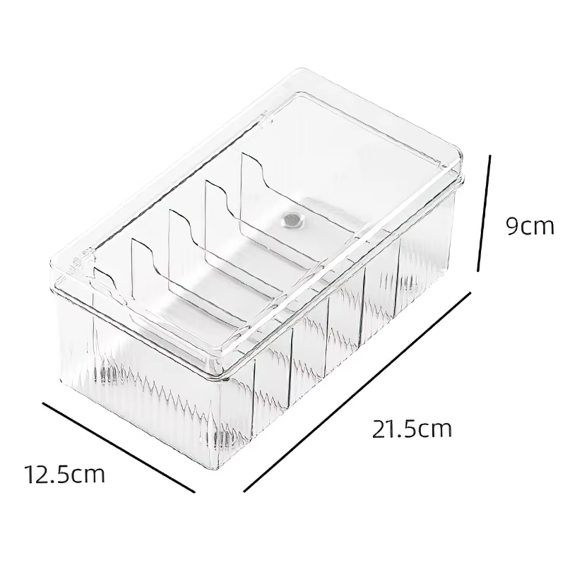 Boîte de rangement de cils avec couvercle, outil d'organisation de cosmétiques de bureau, support de