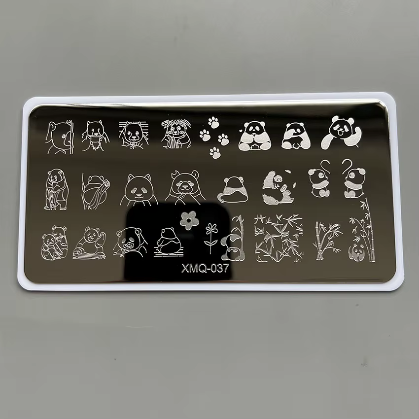 XMQ Nail Art Plaque d'estampage Designs français
