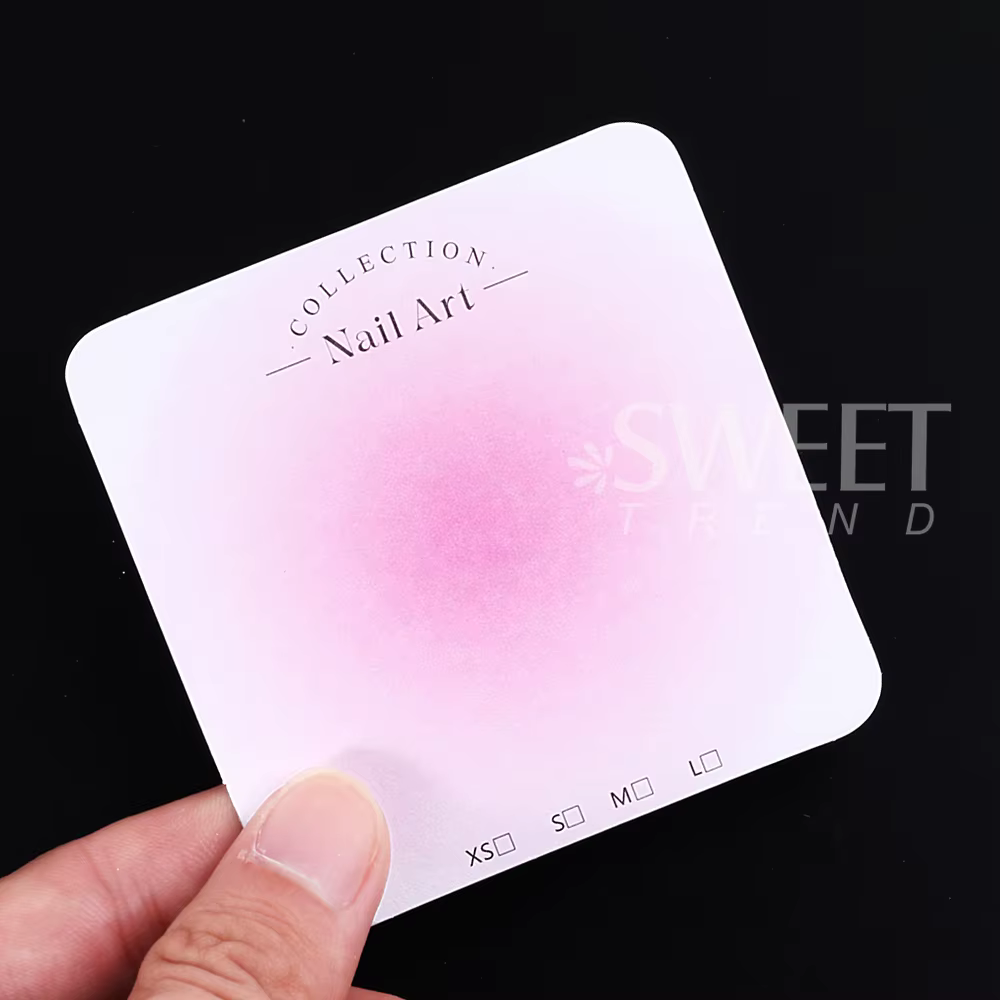Carte d'exposition pour Nail Art, 20/30/50/100 pièces, 6.5x6.5cm, carte d'emballage pour ongles à pr