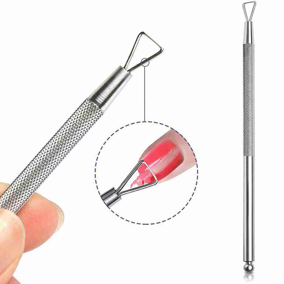 Coupe-ongles professionnel en acier inoxydable, ciseaux, pince multifonction, poussoir à cuticules,