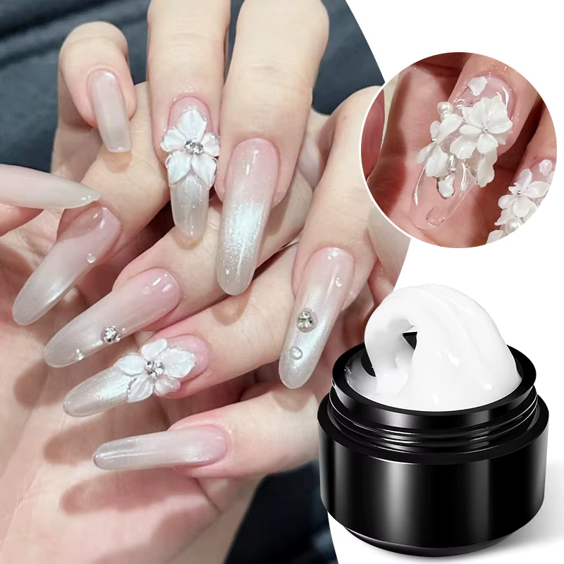 BORN PRETTY 15ml Gel d'extension de main antiadhésif transparent 3D façonnage sculpture Nail Art Gel