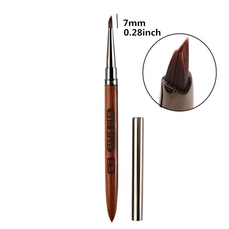 Pinceau à ongles triangulaire 8Style pour nail art, pinceau liner acrylique, stylo de dessin pour ra