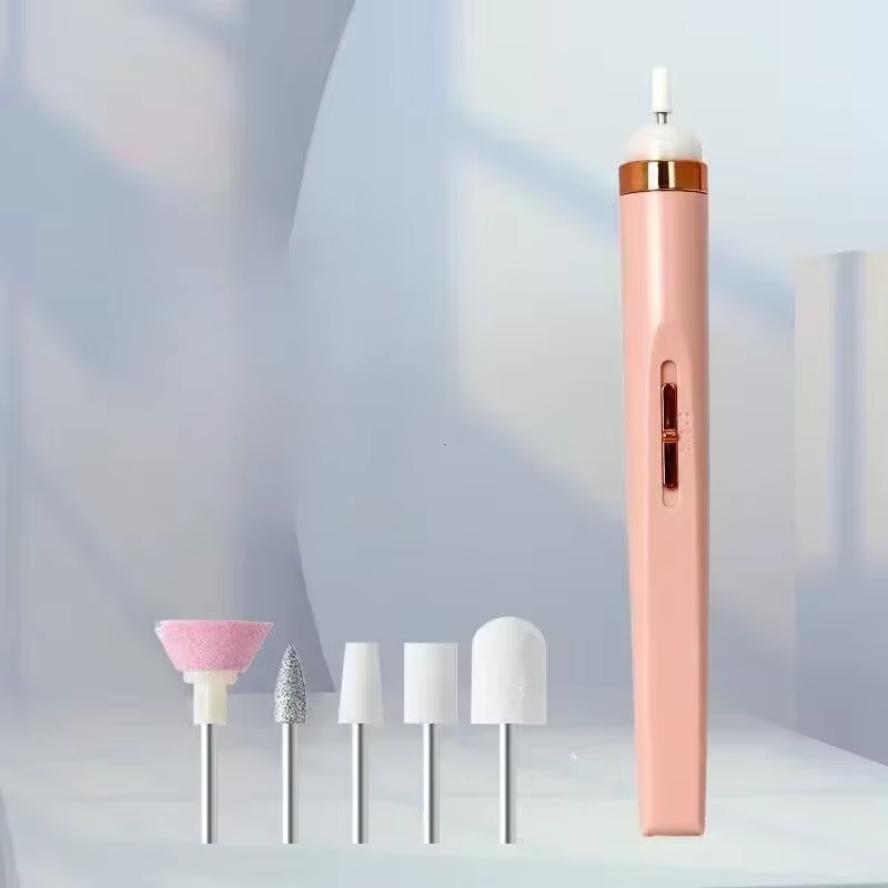 Machine à polir les ongles, broyeur électrique avec lumière, Mini stylo électrique Portable pour man
