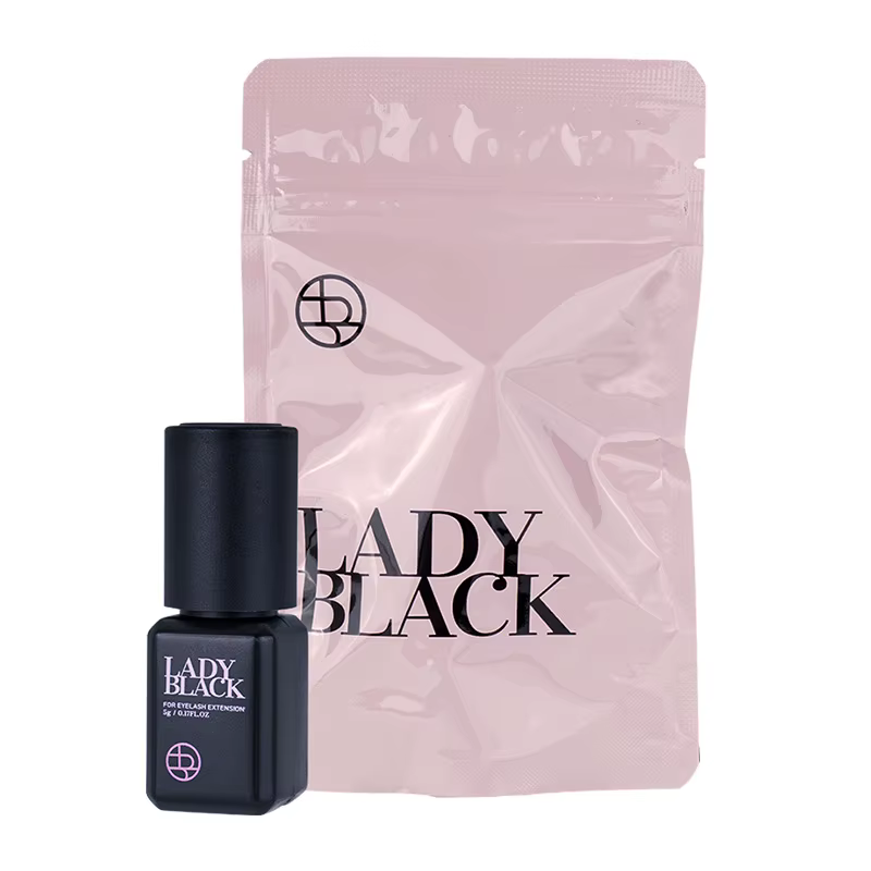 5/10 Bottles 5ml Lady Black Eyelash Extension Glue Sky Zone Strong Fast Drying False Eyelashes Glue