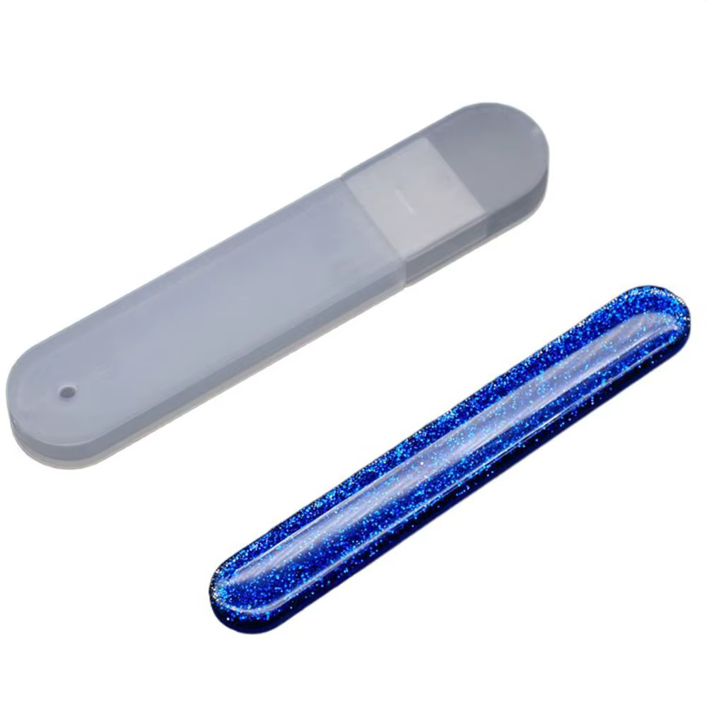 Lime à ongles Portable en verre Nano, bande de polissage des ongles Durable à paillettes, bâton de p