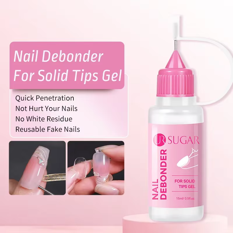 Colle à ongles 15 ml pour faux ongles, dissolvant de vernis sans acétone, dissolvant multifonctionne
