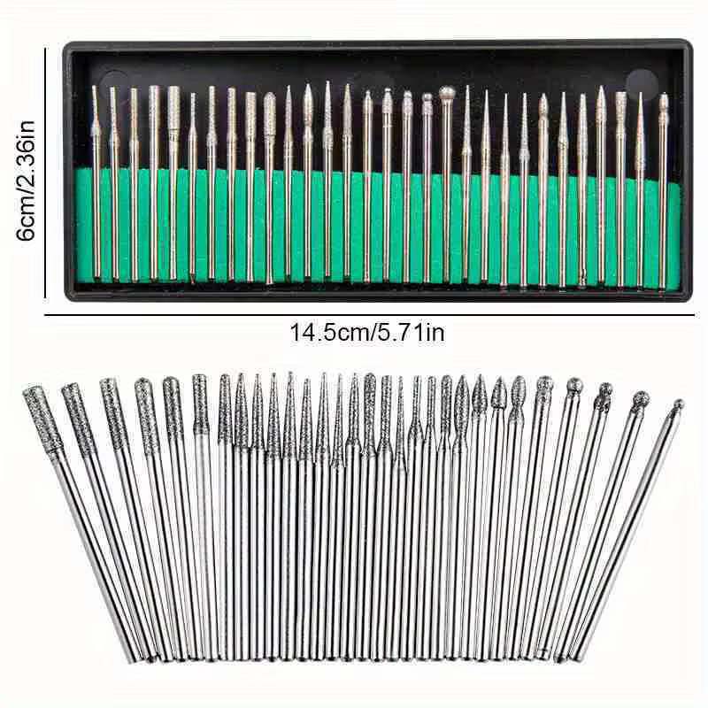 30 pièces/boîte diamant foret à ongles rotatif fraises électriques pour pédicure manucure fichiers c