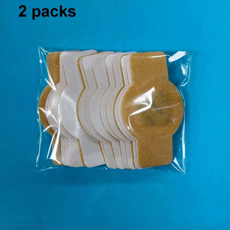 2 Sachets d'autocollants gris pour ongles des pieds, patchs de réparation antifongiques, autocollant