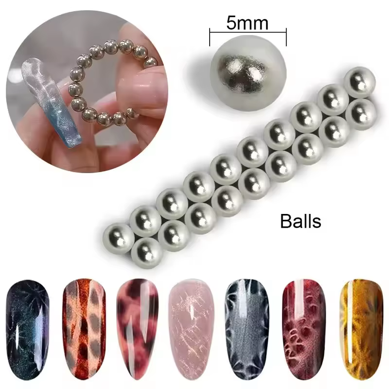 Puissant magnétique Nail Art oeil de chat Cube perles aimants ensemble multifonctionnel Nail Art fle
