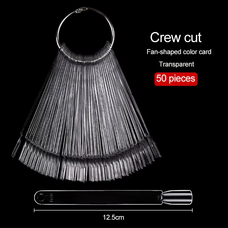 Nouveau 50 pièces produits pour ongles carte en éventail pour vernis à ongles carte de vernis à ongl