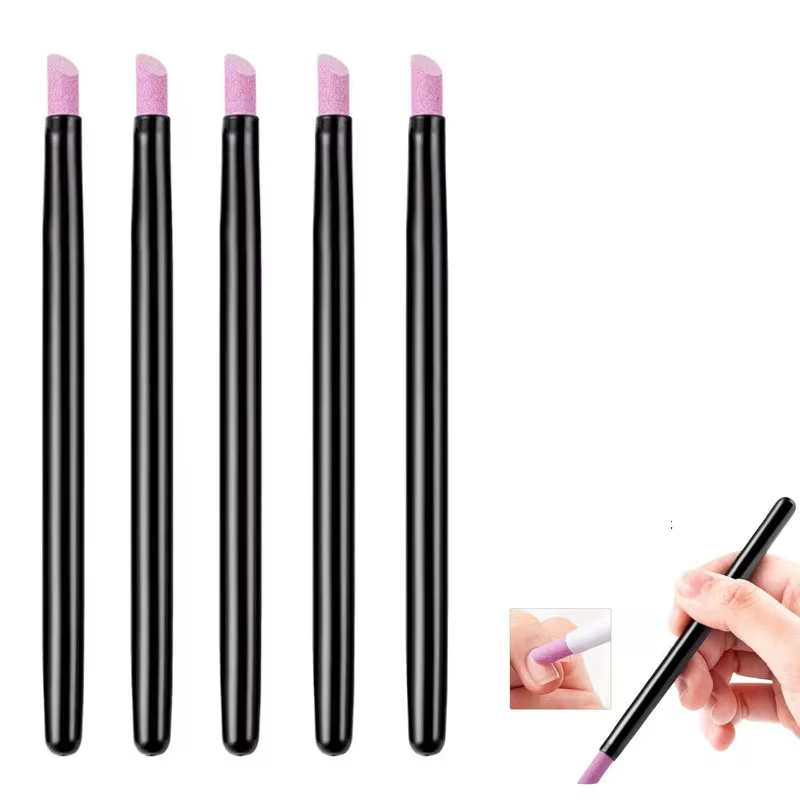 Stylo de meulage à Quartz pour Nail Art, ciseaux à cuticules, dissolvant de peau morte, vernis Gel U