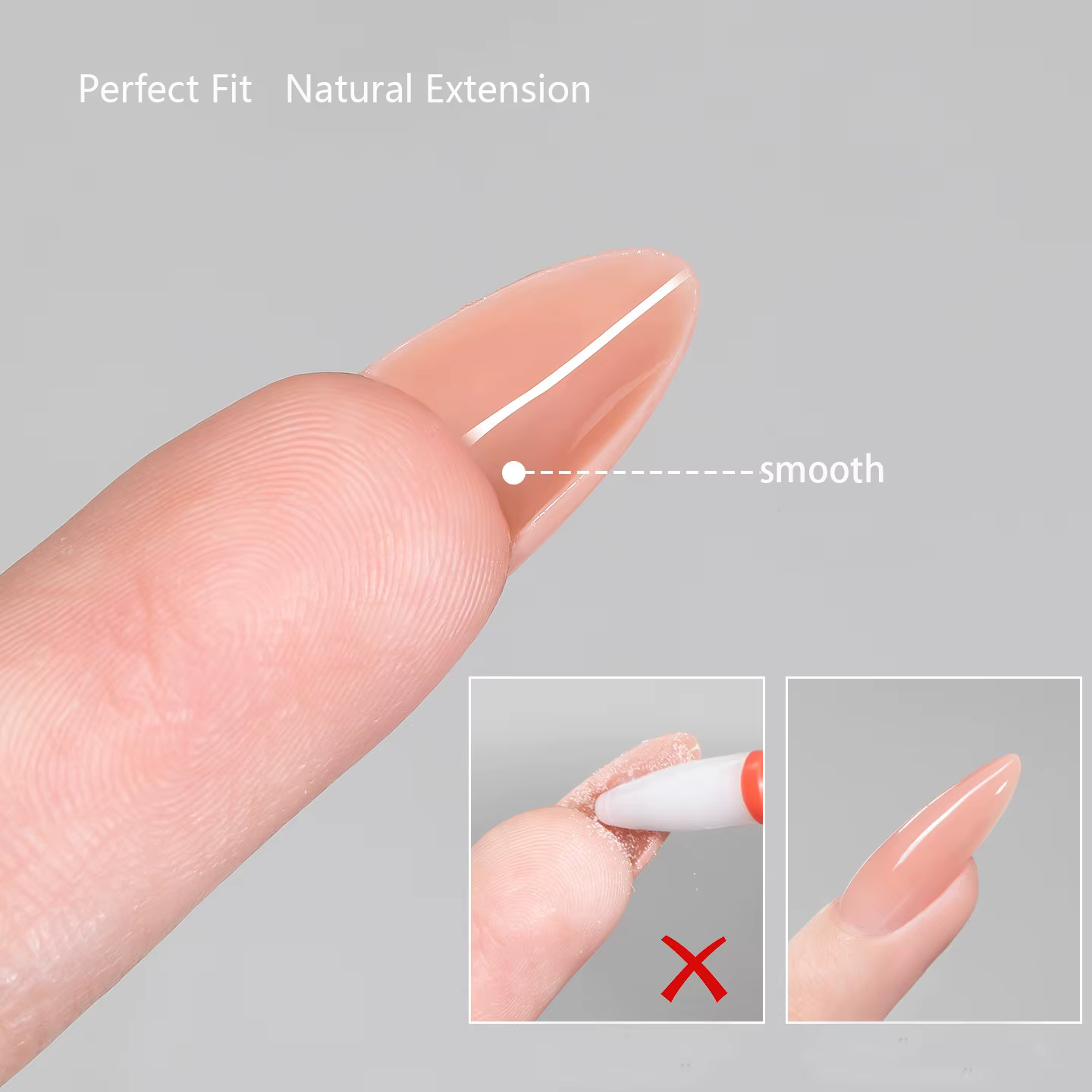 240 Pièces Nouvelles Formes Double pour Ongles Sandwich Réutilisables, Mélange de 15 Tailles, Courte