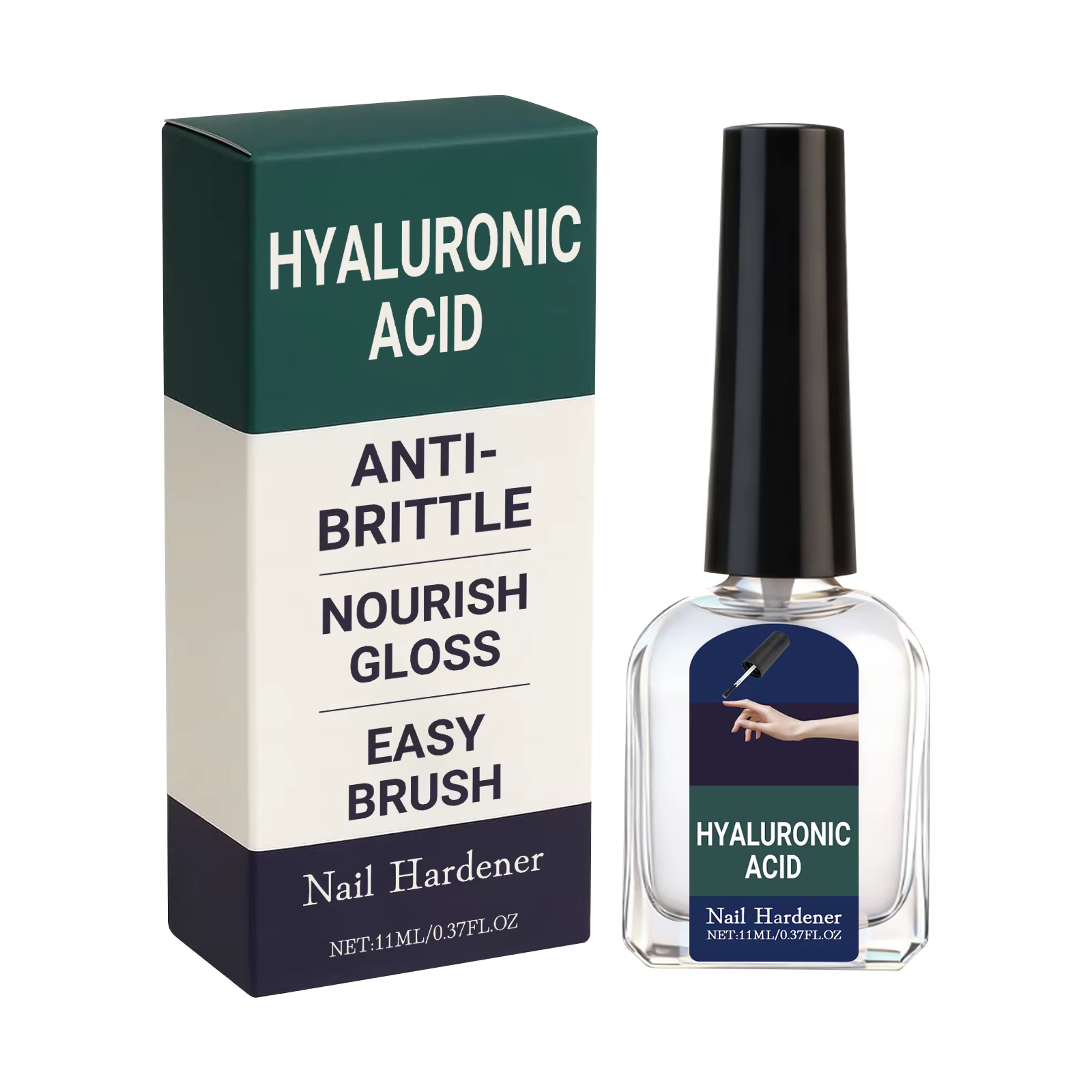 Sérum Réparateur pour Ongles à l'Acide Hyaluronique, Soin Anti-Casse pour Ongles, Traitement des Cut