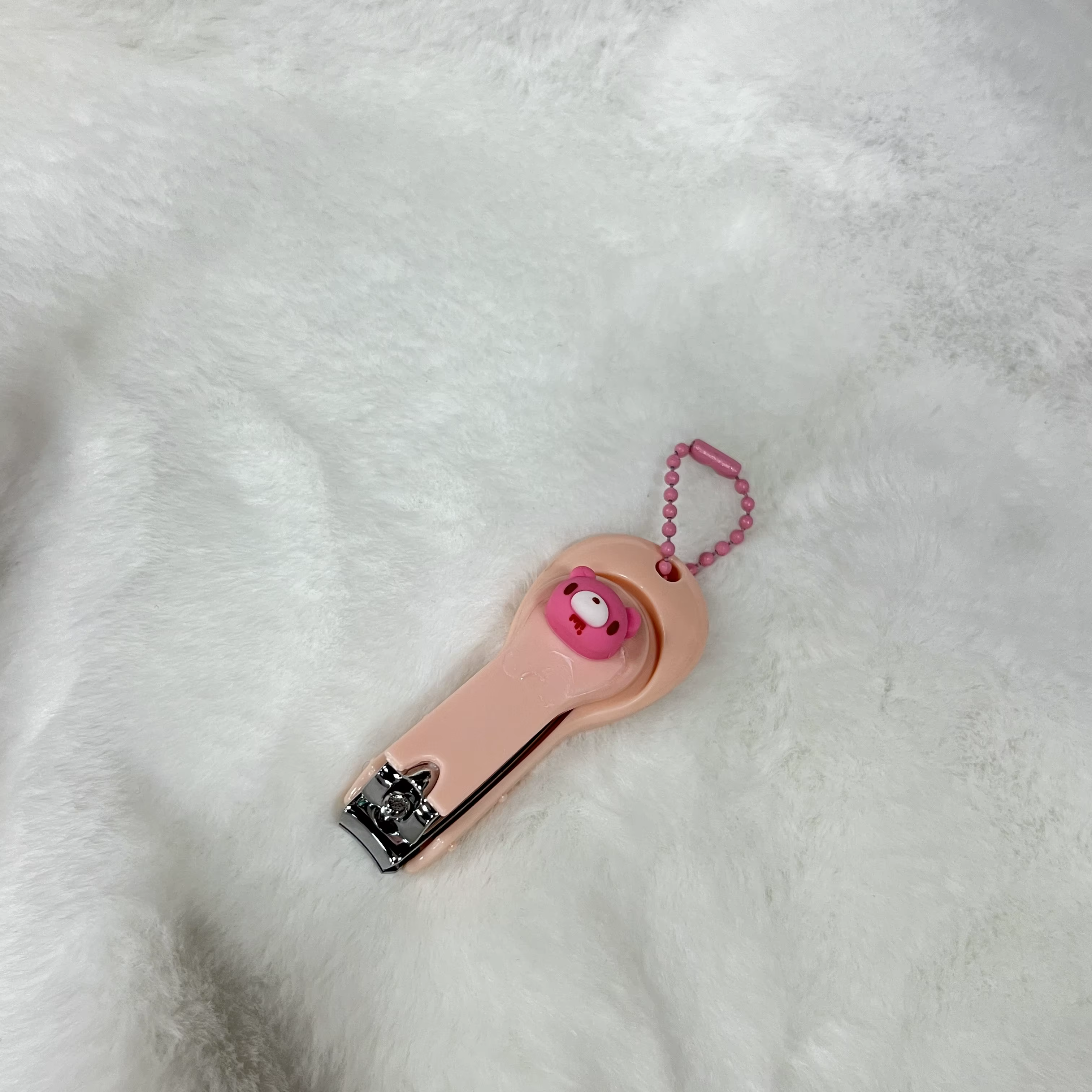 Coupe-ongles ours de dessin animé mignon, coupe-ongles portables colorés avec porte-clés, formes ado