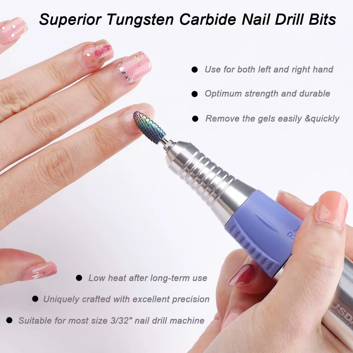 Forets à ongles en carbure, 67 Styles, fraise électrique rotative en céramique pour manucure, dissol