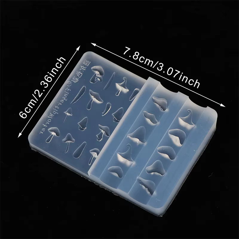 Moule de tampon d'art en Silicone, moule de manucure en forme de champignon pour manucure profession
