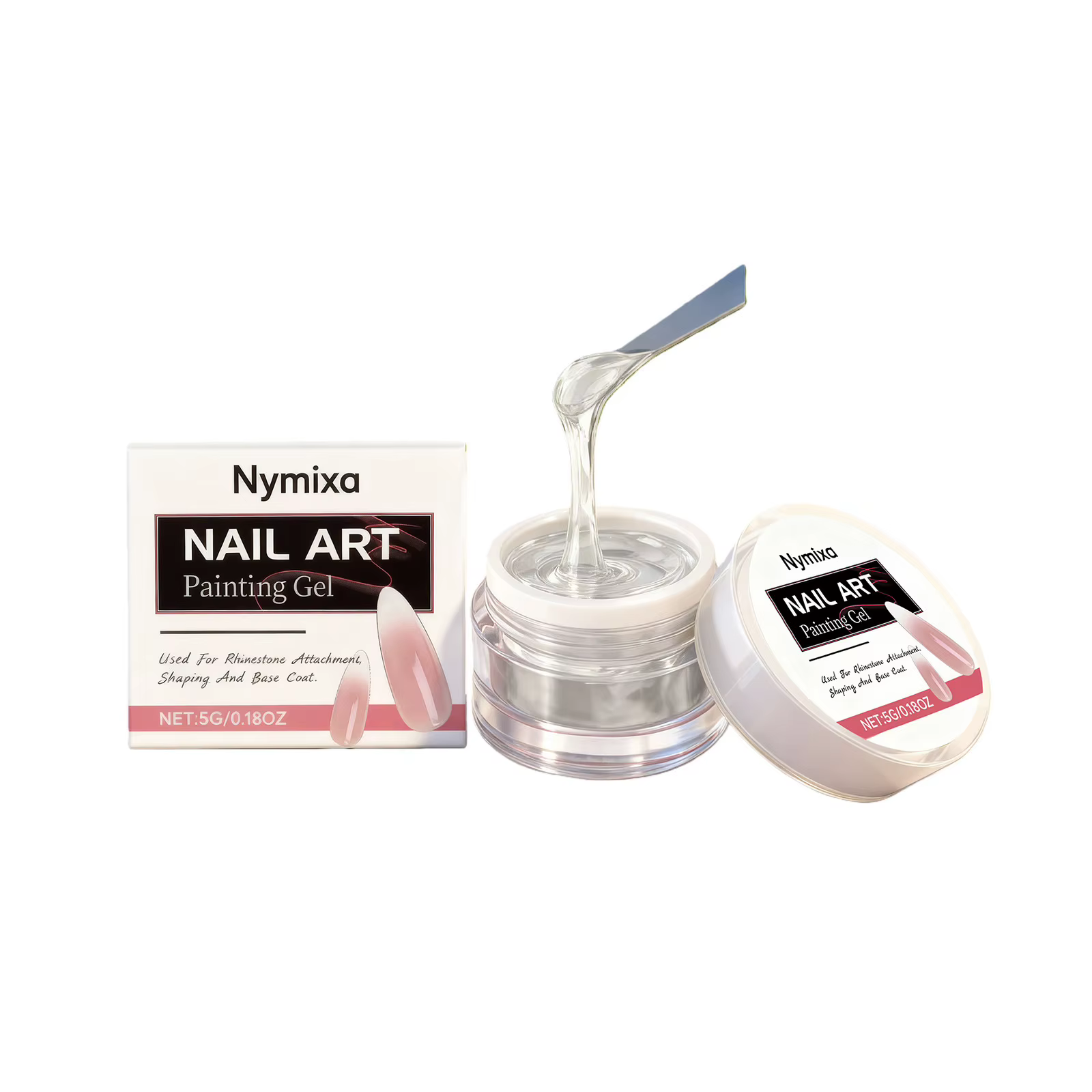 Colle à ongles transparente - Application facile pour les débutants, formule à séchage rapide, natur