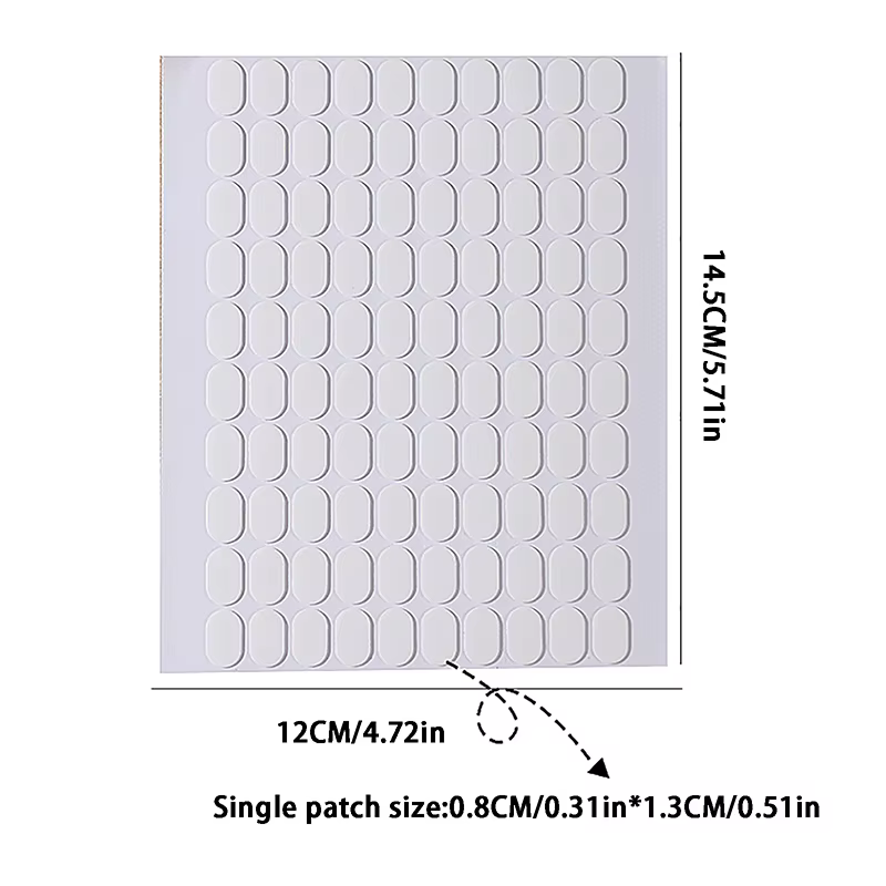 Ruban adhésif Double face Transparent sans trace pour faux ongles, présentoir, outils, bande de manu