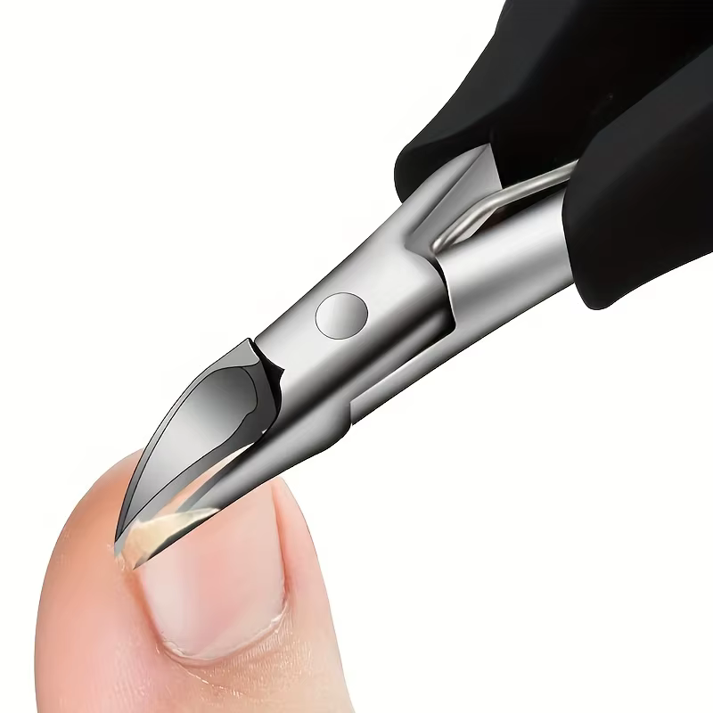 Coupe-ongles concave en acier inoxydable de qualité professionnelle pour ongles épais et ongles inca