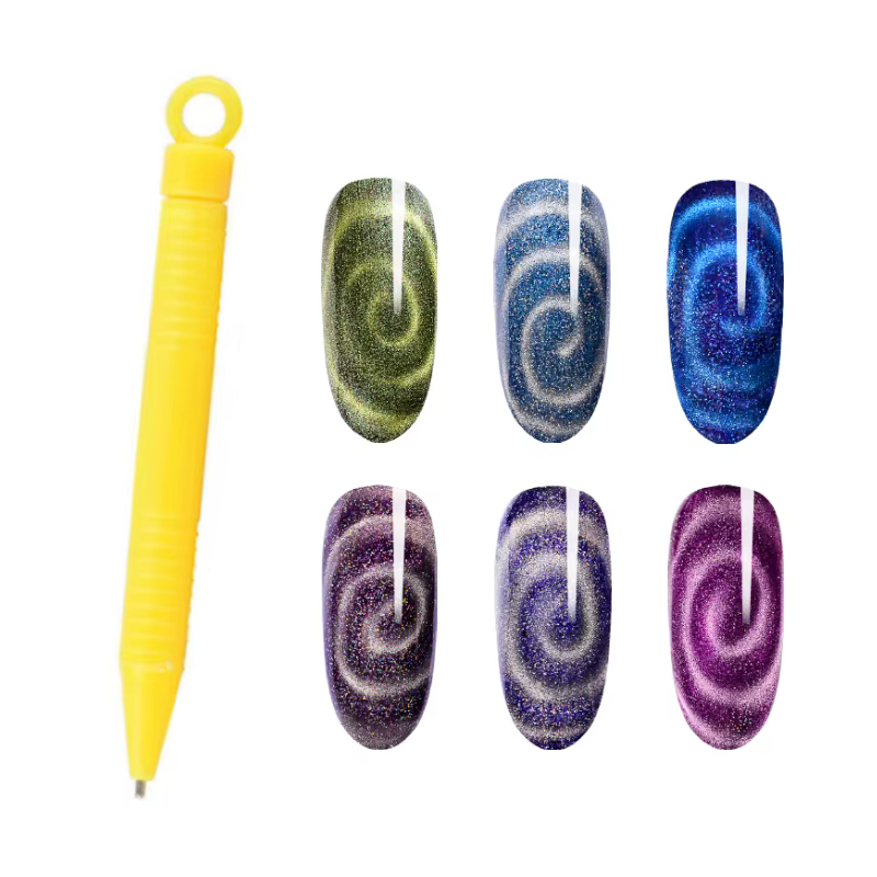 Bâton magnétique pour Nail Art, nouveau support 3 couleurs, haute magnétique, Compact, rotation libr
