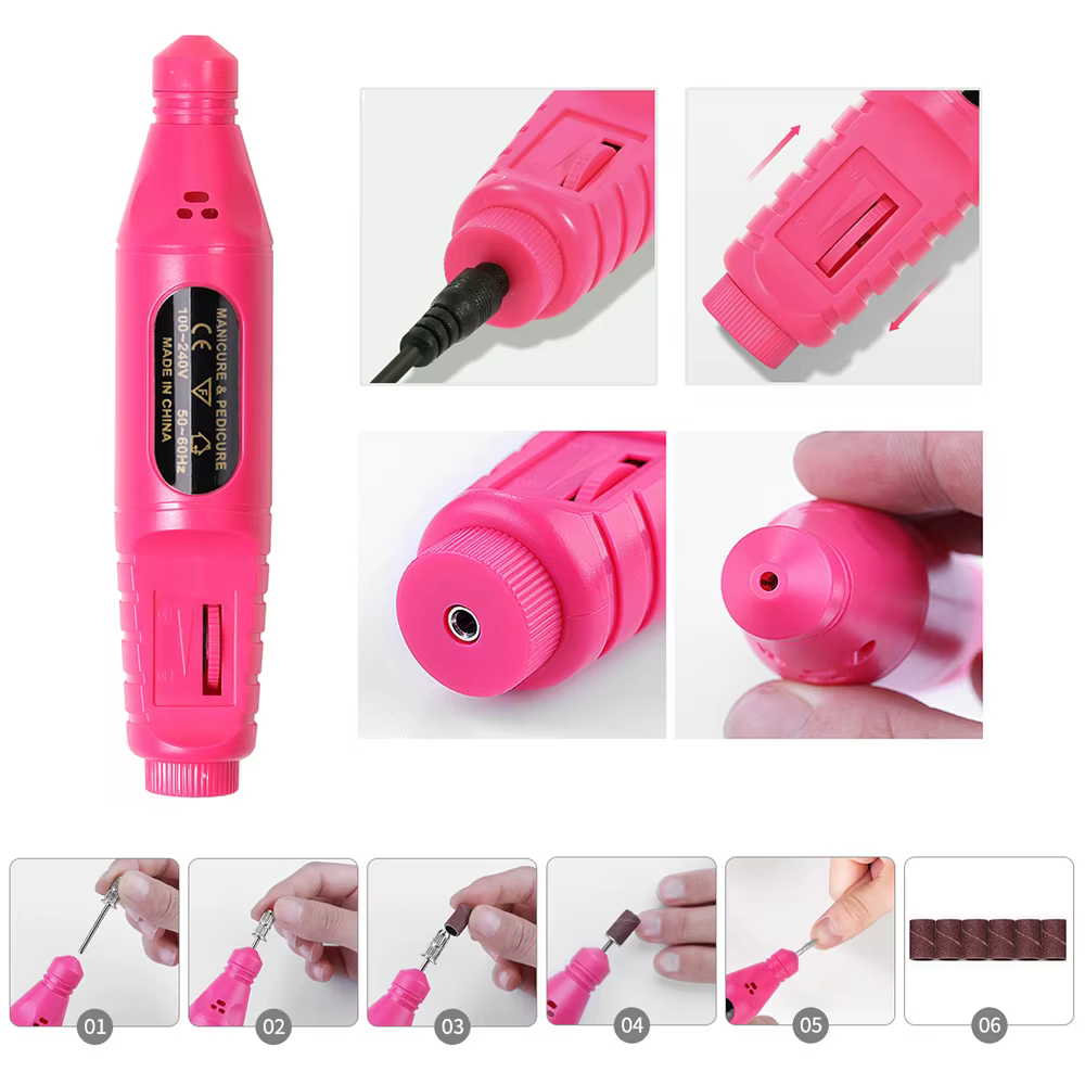 LINMANDA manucure Kit de lampe UV LED ensemble lampe UV et 20000 tr/min perceuse à ongles Kit et enl