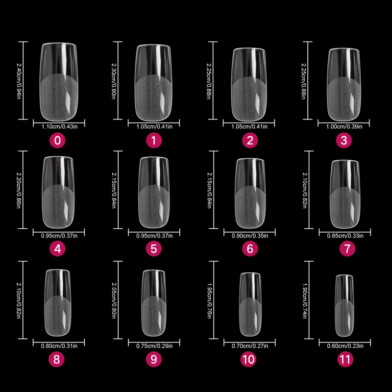 Embouts d'ongles carrés, 120 pièces, couverture complète artificielle, pointes de Gel souples et cla