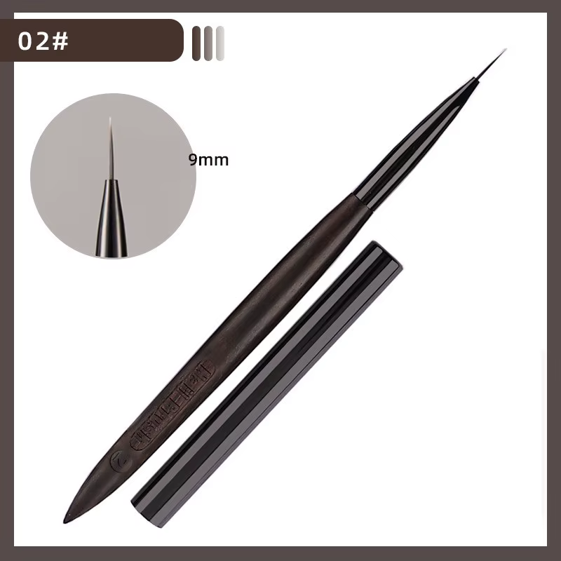 12 styles de pinceaux à ongles pour manucure, lignes, peinture, dégradé, gel UV, extension, stylo de
