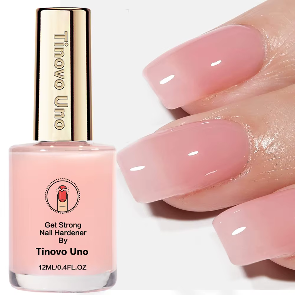 Tinovo Uno – durcisseur d'ongles rose, 12ml, décoratif, naturel, transparent, rose, renforcement des