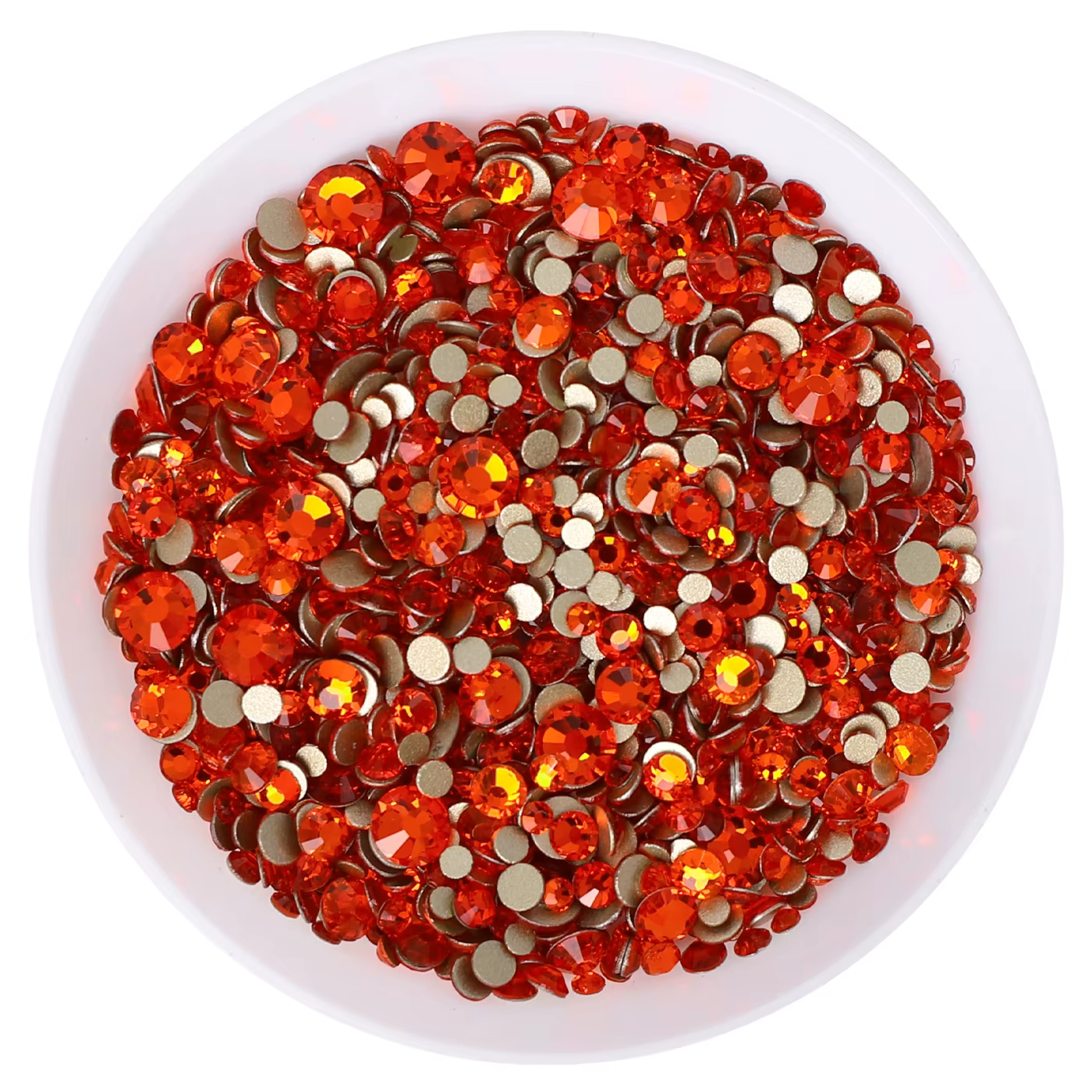 Strass à dos plat en verre astronomique doré, paillettes dorées de haute qualité, colle de charbon a