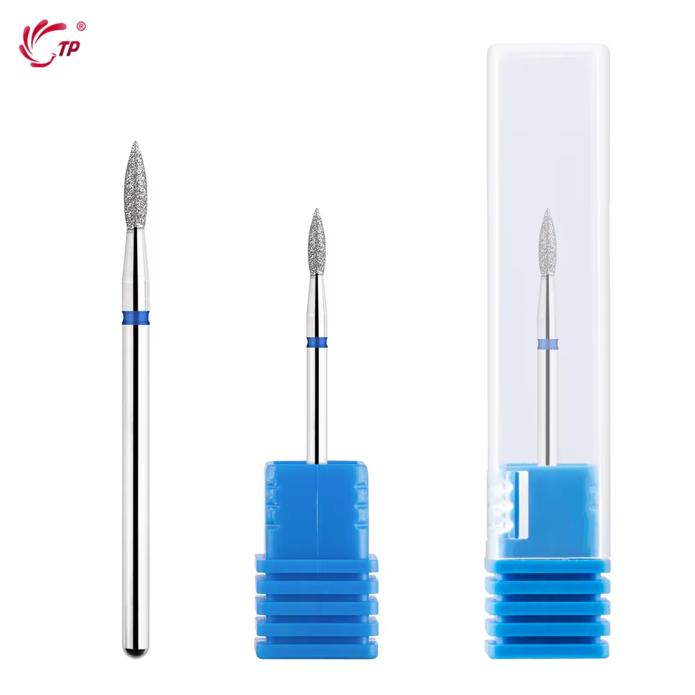 TP 5 pièces/lot forets à ongles diamant 3/32 ''forets à ongles à flamme fraise électrique pour manuc