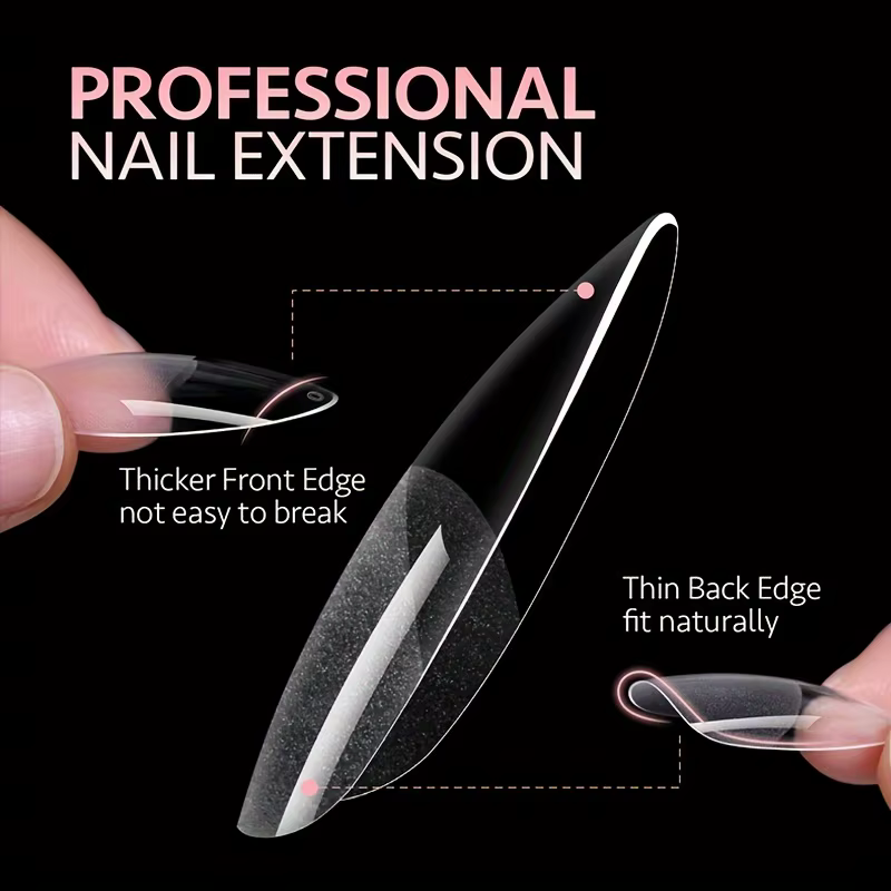 120 pièces couverture complète presse sur les pointes des ongles Stiletto amande carré cercueil fran