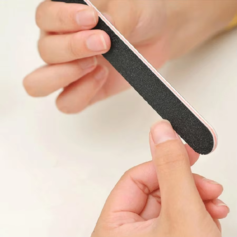 Limes à ongles en panneau d'émeri, limes en papier de verre droites pour manucure à faire soi-même, 