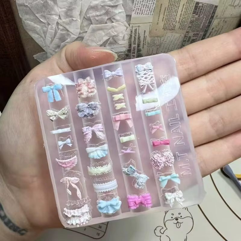 Adorable moule à ongles de dessin animé de canard en Silicone 3D avec Accent d'arc pour décor de man