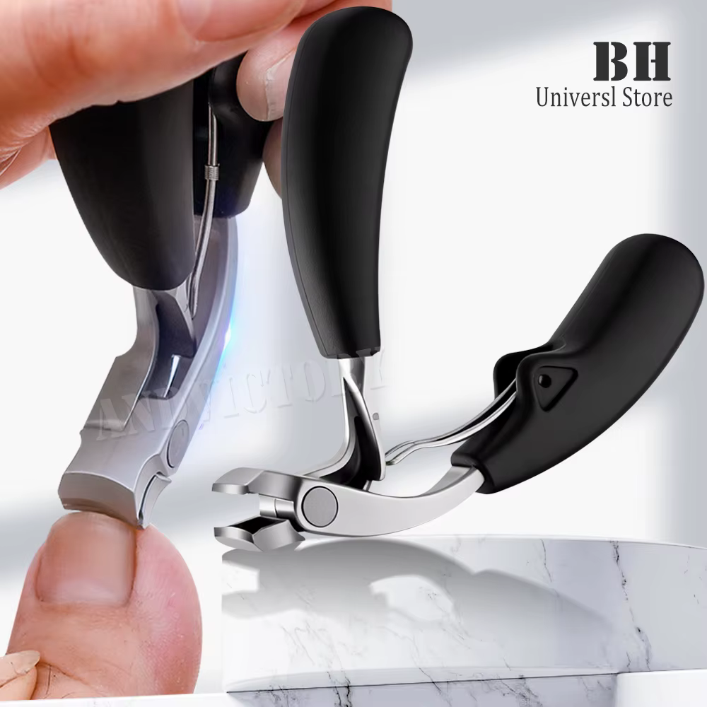 Coupe-ongles professionnel à tête coudée pour orteils incarnés, pour coupe-ongles épais avec receveu