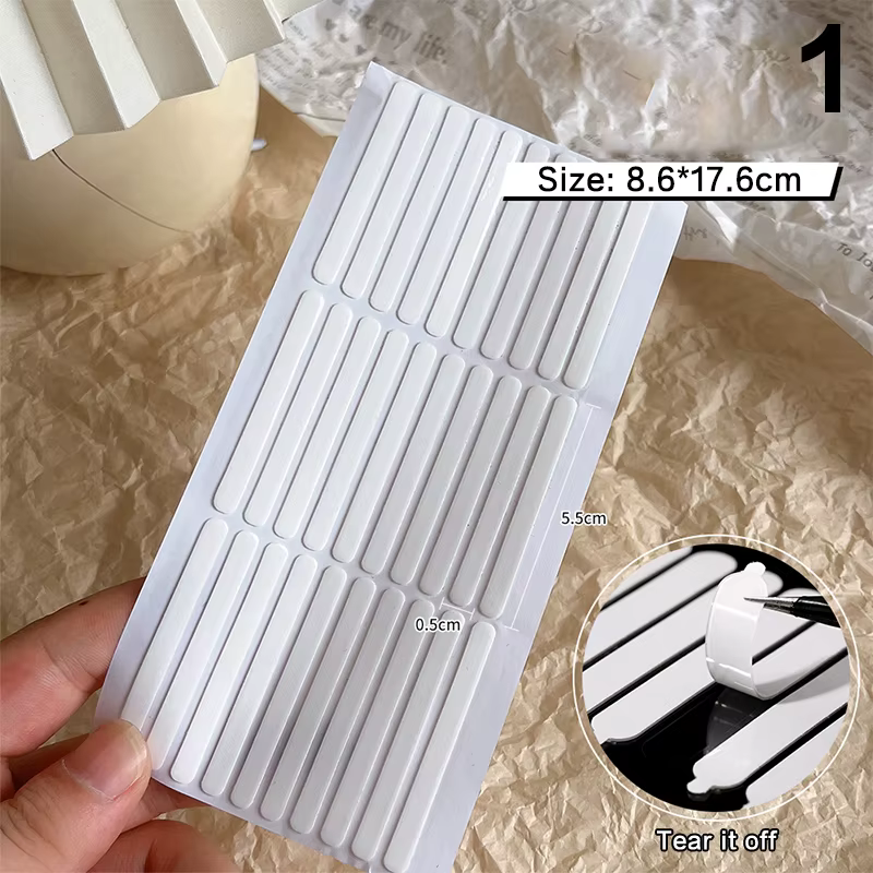 Ruban Adhésif pour Faux Ongles Colle Double Face Collée, Présentoir, Pratique, Carré, Rond, Bain, Au