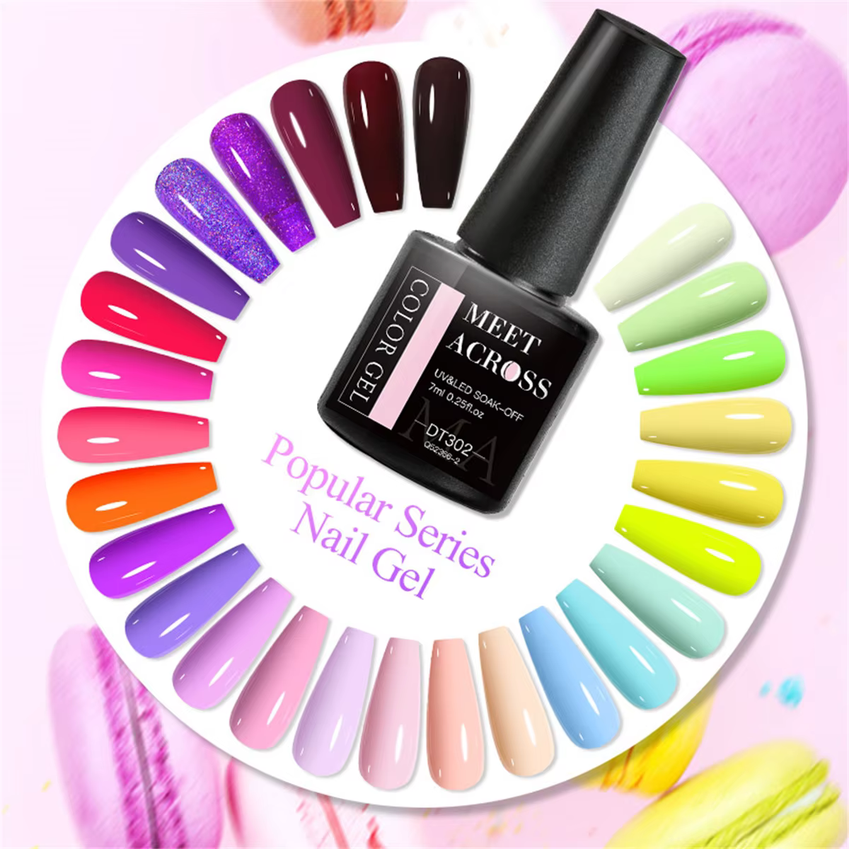 6 pièces Gel vernis à ongles ensemble HEMA gratuit 7ml Semi Permanent tremper UV Gel vernis Nail Art