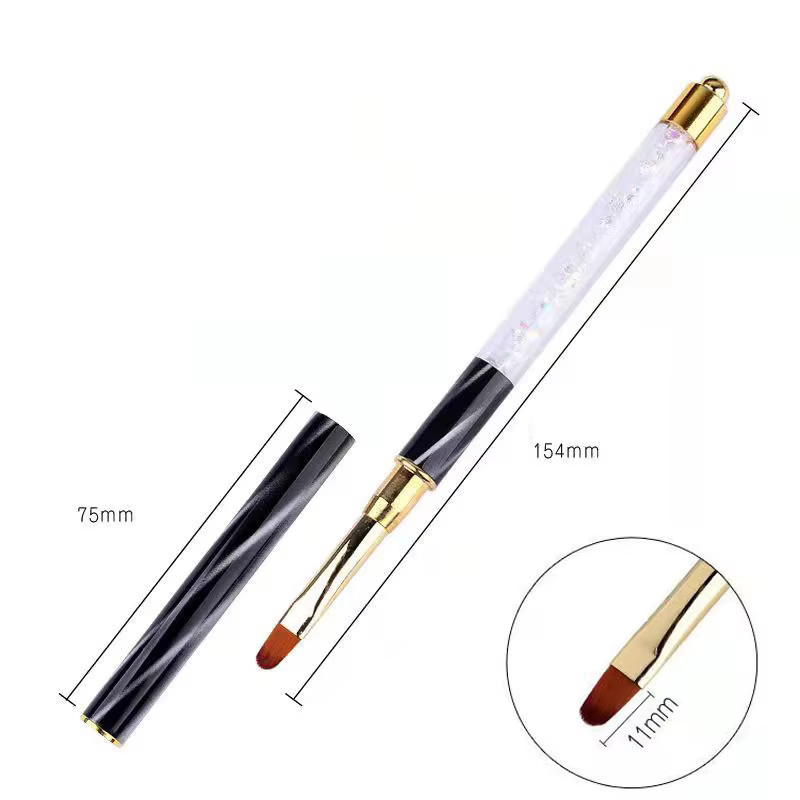 ongle pinceau nail art ongles accessoires outil pinceau ongle gel Brosse à ongles avec lignes, rayur