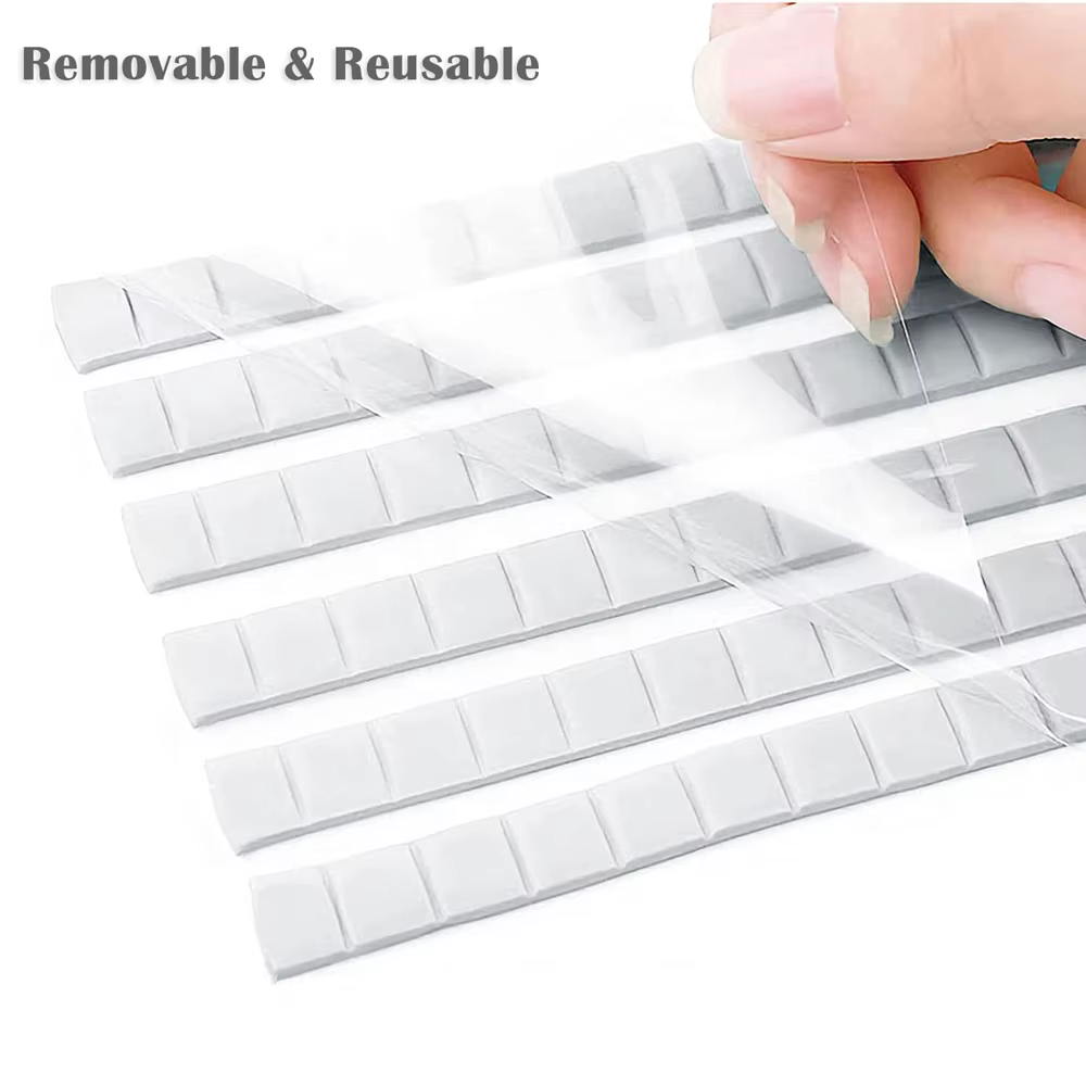 Colle adhésive réutilisable pour ongles, argile blanche/rose/verte, pour faux ongles, présentation d