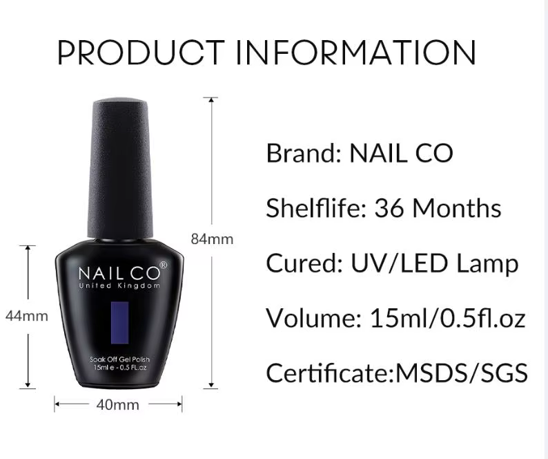 NAILCO 131 couleurs vernis à ongles Gel LED LED Gel Semi Permanant 15ML Gel Nail Art vernis hybrides