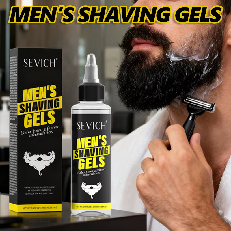 Gel de Rasage Homme Adoucissant pour Pattes et Barbe, Crème et Mousse de Rasage, Gel de Rasage Indol