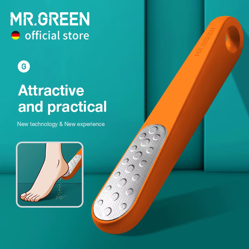 MR.GREEN-Lime à pieds double face pour l'élimination des callosités, outils de pédicure professionne