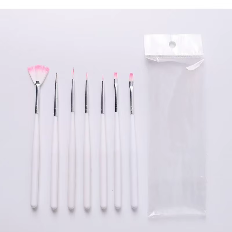 Ensemble de pinceaux pour Nail Art, 7 pièces, pinceaux pour peinture sur ongles, outils de salon de 