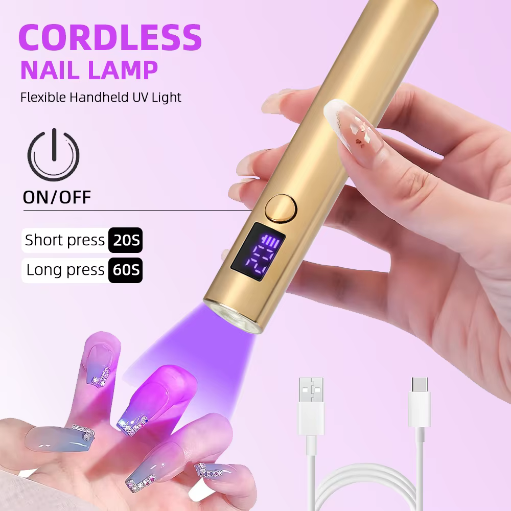 Sèche-Ongles Portable à vaccage Rapide, Mini Lampe UV LED, Outils de Salon à Domicile, Stylo de Lamp