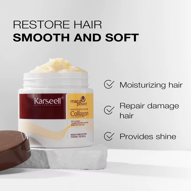 Karseell traitement capillaire au collagène réparation profonde conditionnement huile d'argan masque