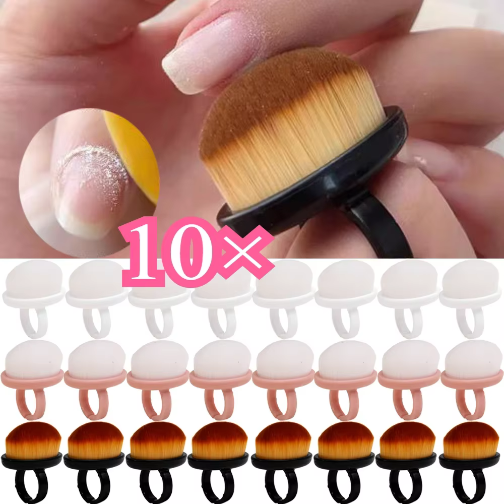 Brosse professionnelle anti-poussière pour ongles, brosse pour enlever le vernis Gel et la poudre, o