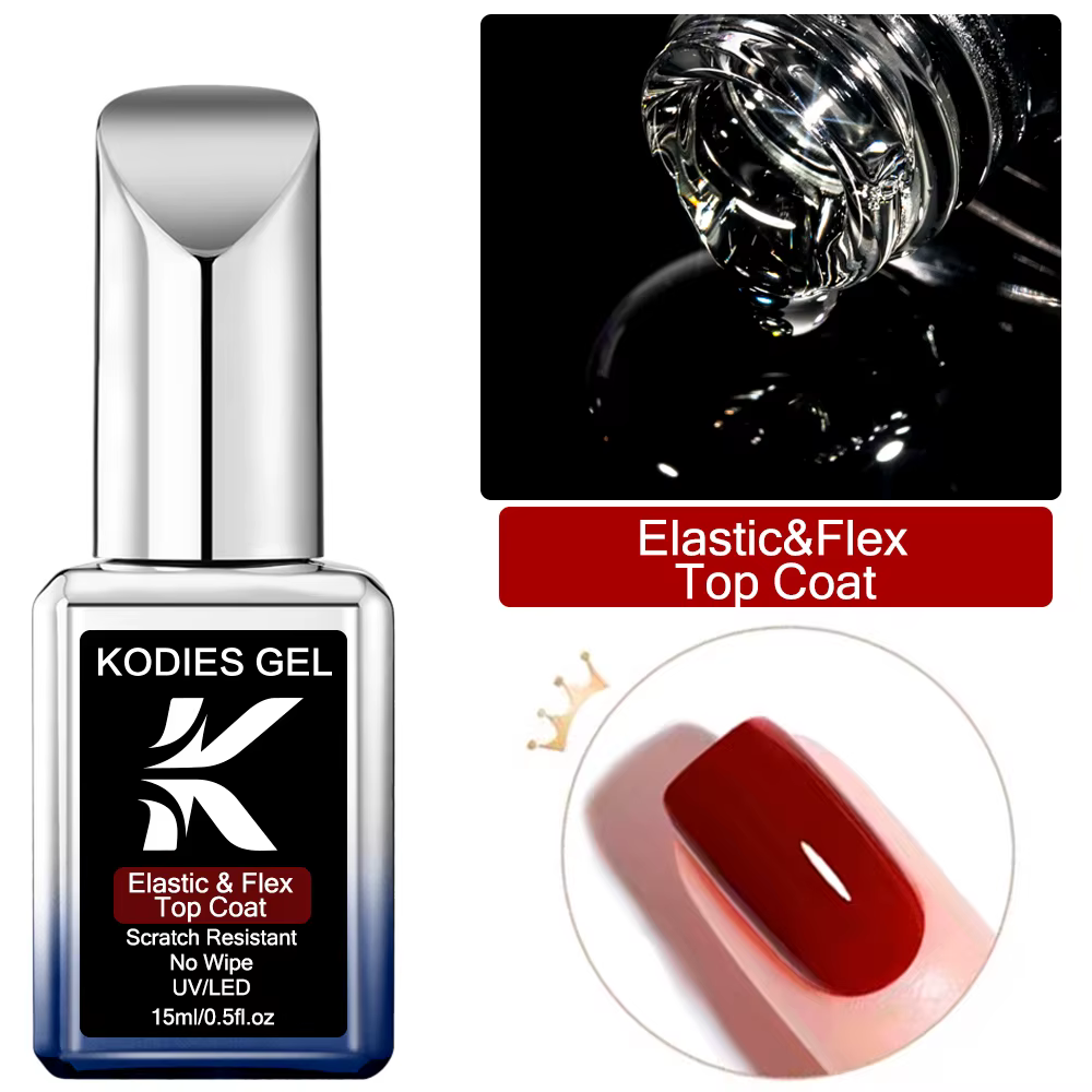 KODIES GEL blanc laiteux couche de finition UV Gel vernis à ongles Spa réparation Gel finition scell