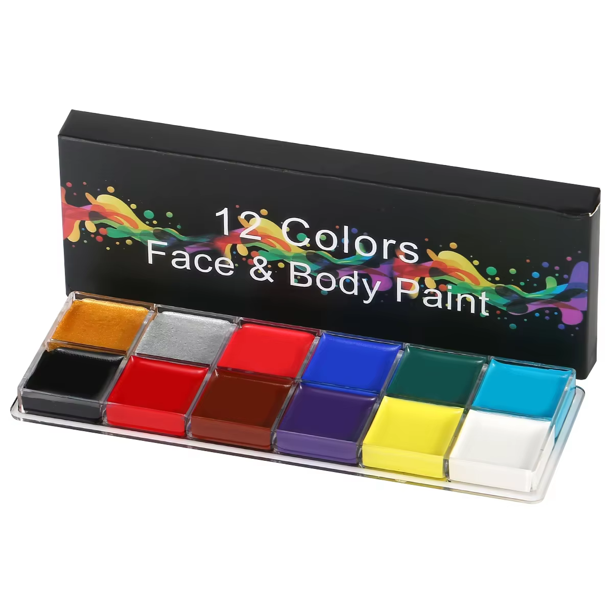 Palette de pigments professionnels pour maquillage de visage et de corps, 12 couleurs, peinture à l'