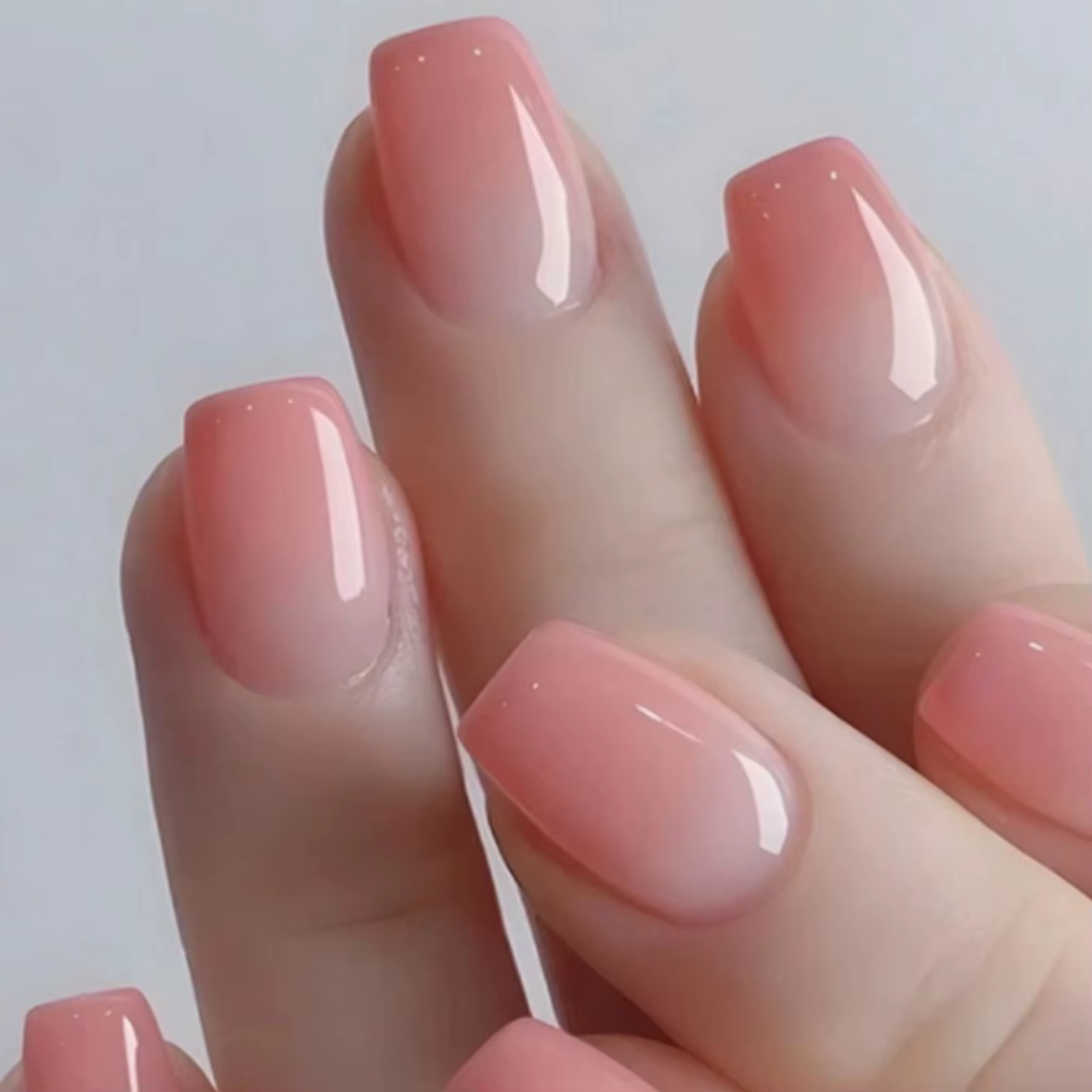 Faux ongles carrés pressés chromés marron, 24 pièces, de taille moyenne, couvrent entièrement les on