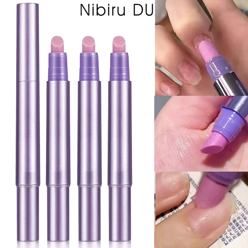 Stylo 3 en 1 pour Nail Art, armure des mains, brosse à Essence, poussoir à cuticules, outils de soin