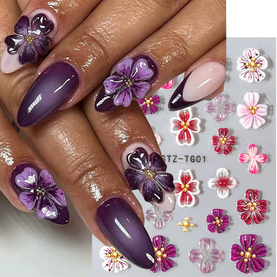 Hipster pur violet rose fleurs Rose printemps Lily camélia marguerite gelée fleur de cerisier Magnol